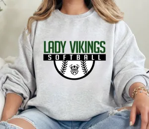 Lady Vikings Softball Sweatshirt