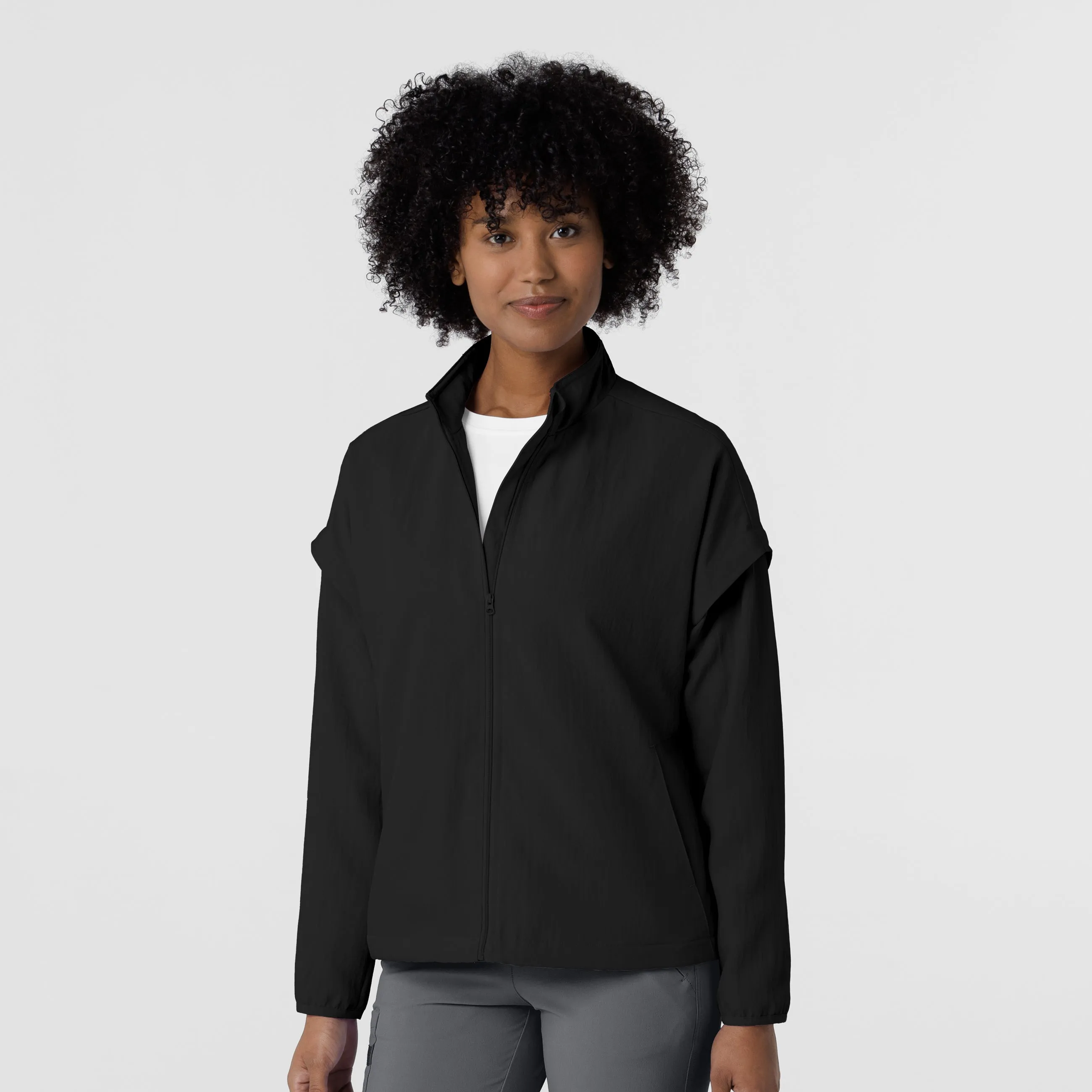 Layers 8014 BreezeBreaker Scrub Jacket Black