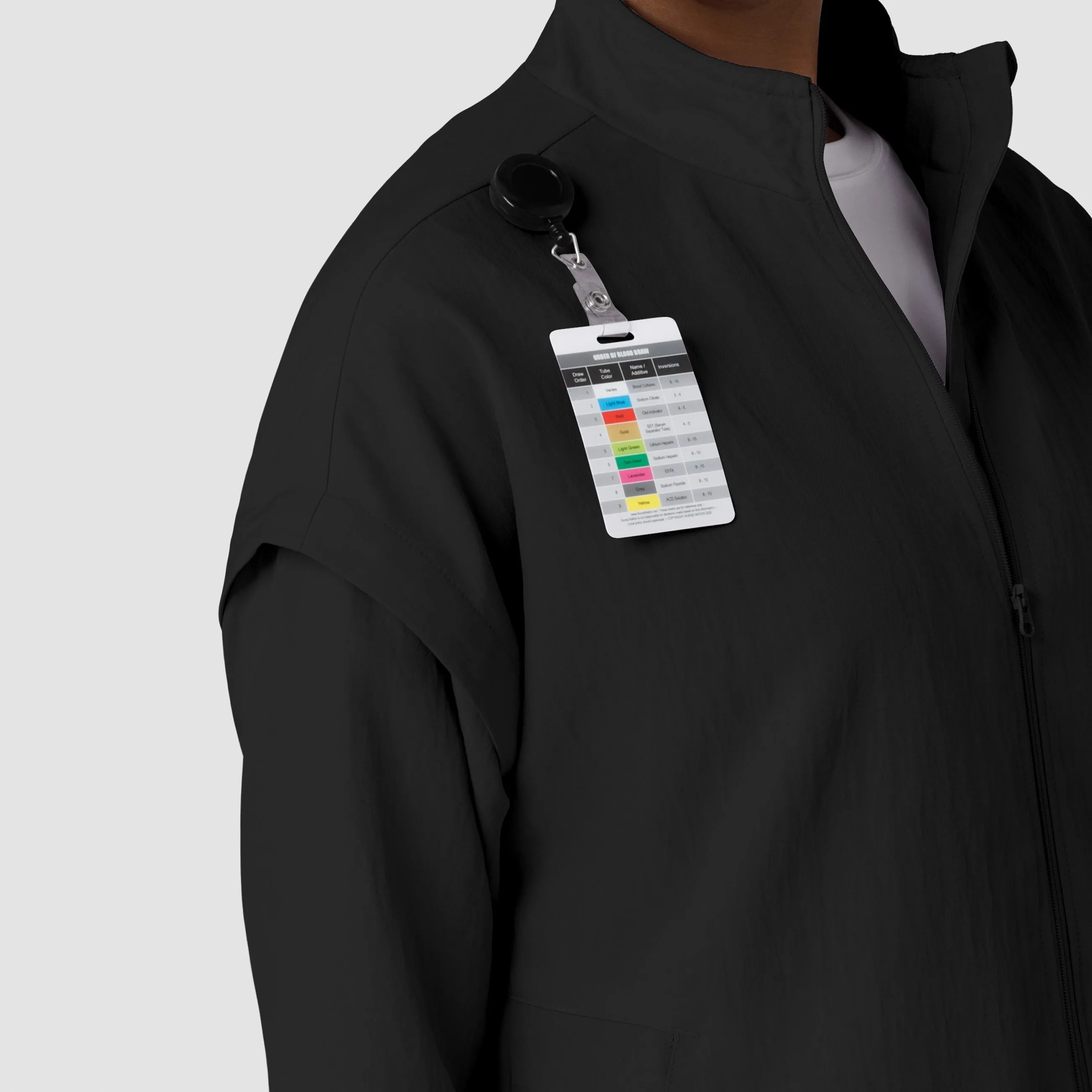 Layers 8014 BreezeBreaker Scrub Jacket Black