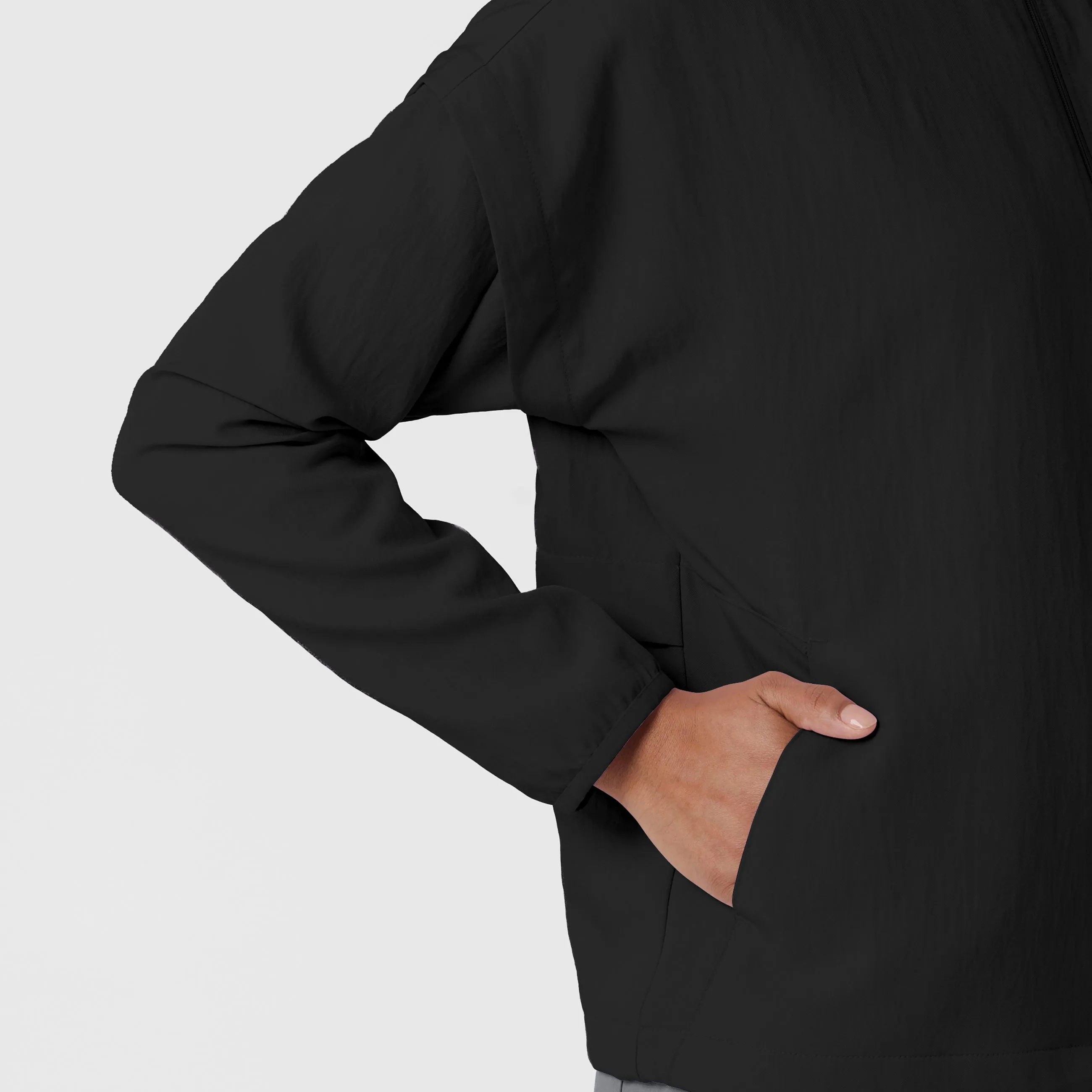 Layers 8014 BreezeBreaker Scrub Jacket Black