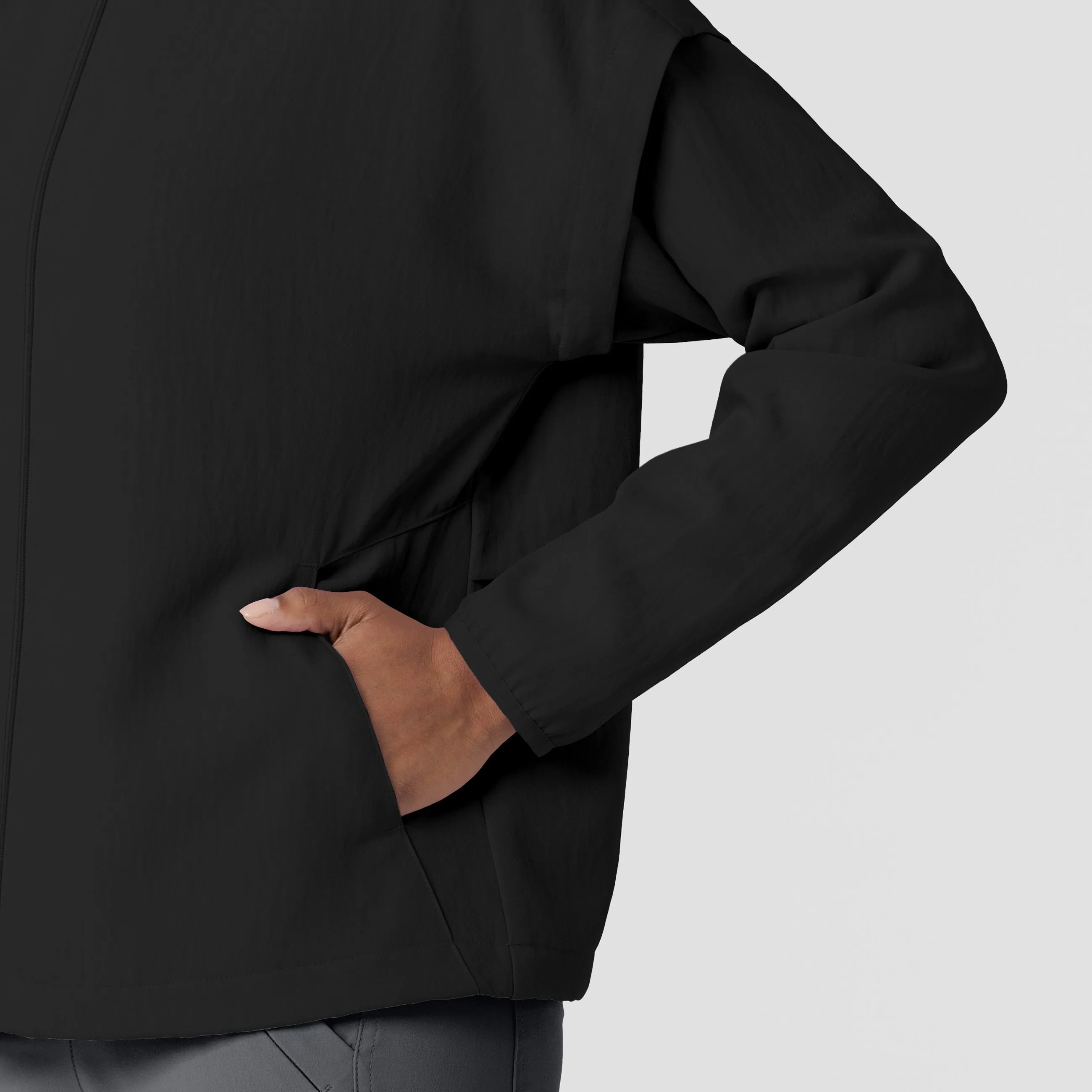 Layers 8014 BreezeBreaker Scrub Jacket Black