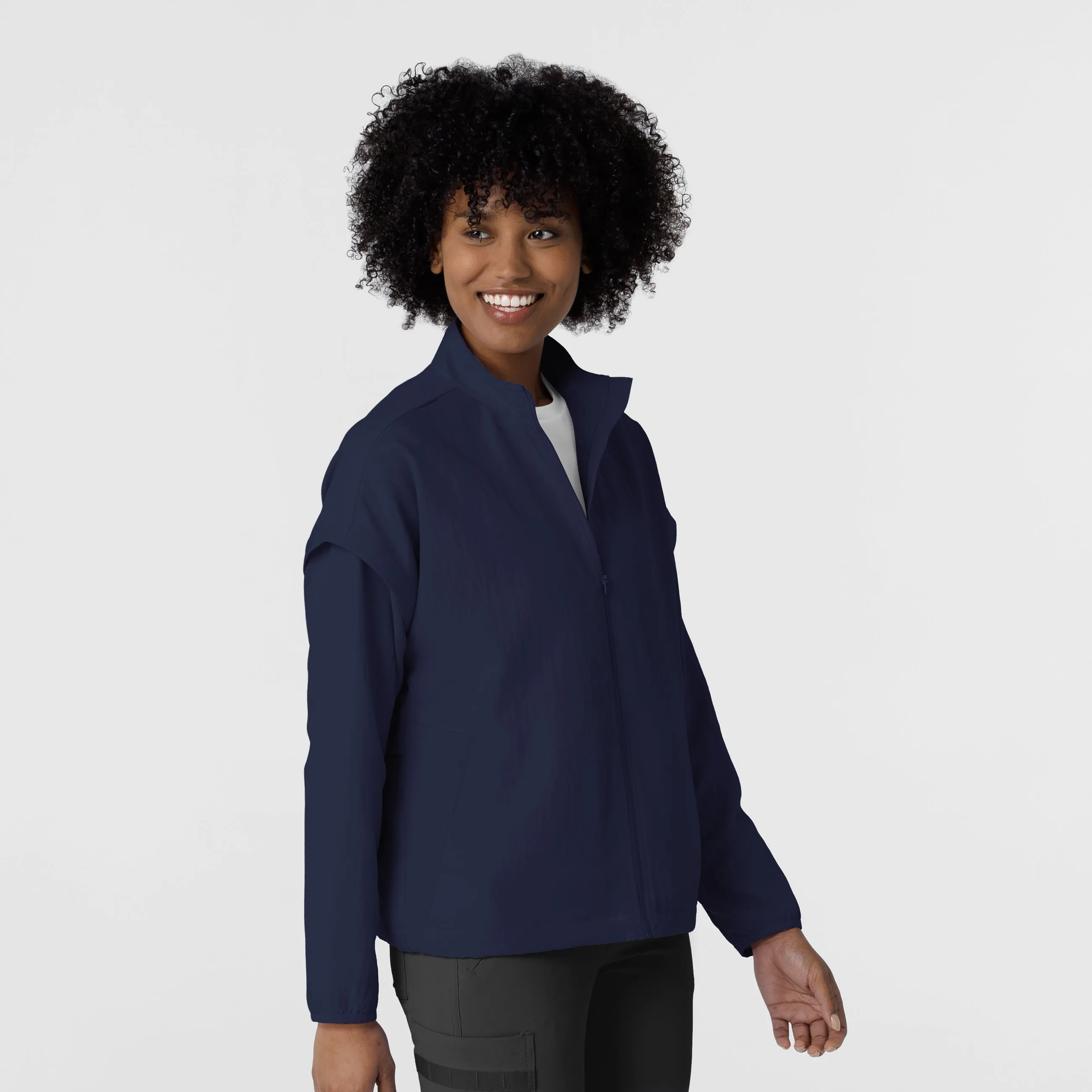 Layers 8014 BreezeBreaker Scrub Jacket Navy