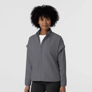 Layers 8014 BreezeBreaker Scrub Jacket Pewter