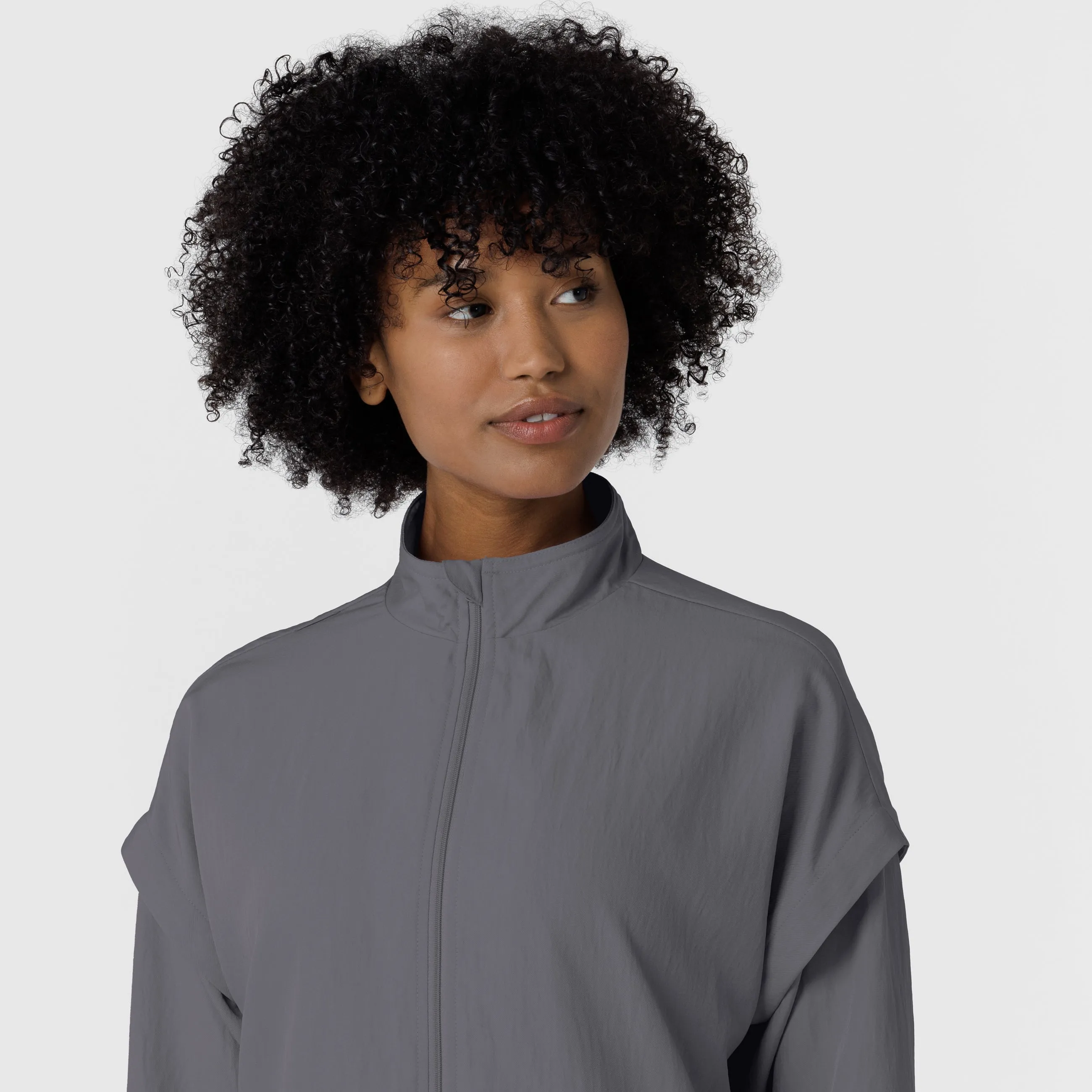 Layers 8014 BreezeBreaker Scrub Jacket Pewter