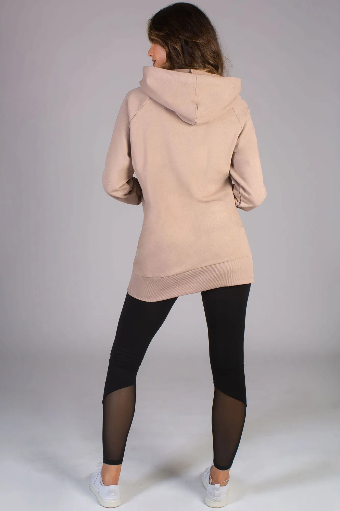 Longline Logo Hoodie