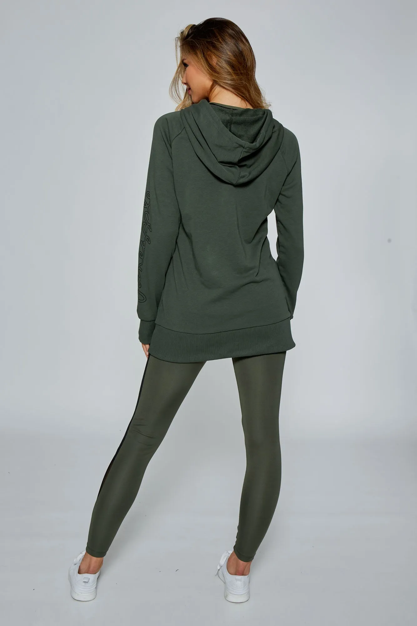 Longline Logo Hoodie