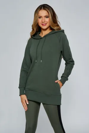 Longline Logo Hoodie