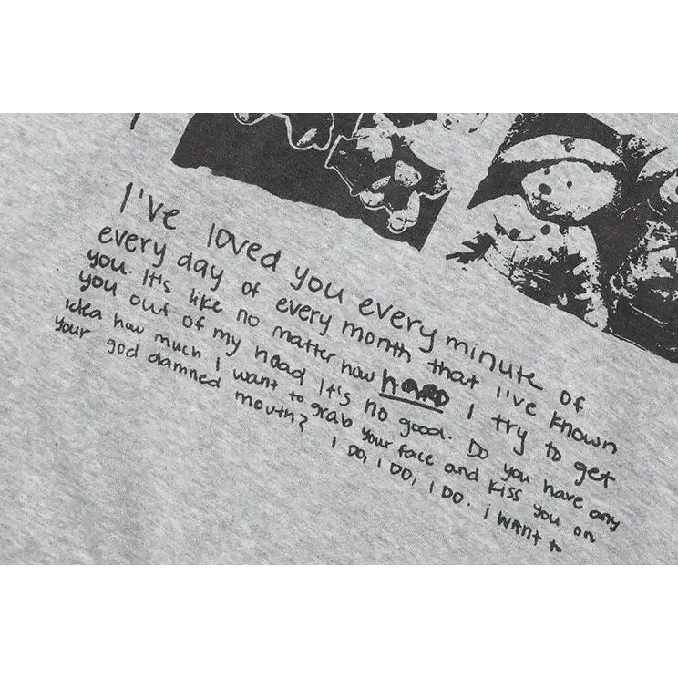 Love With You Y2K Hoodie for Trendy Y2K Streetwear Style