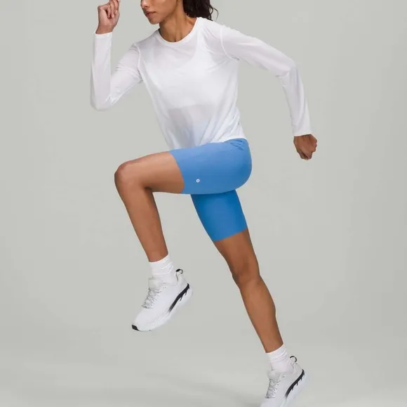 Lululemon Base Pace High-Rise Short *Ribbed Nulux in Blue Nile - Like New