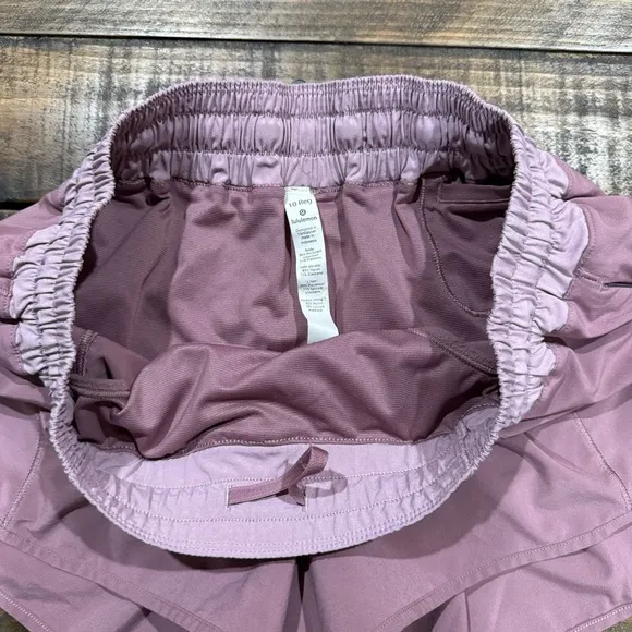 Lululemon Hotty Hot Figue Rose Blush Pink Gym Running Active Athletic Shorts 10