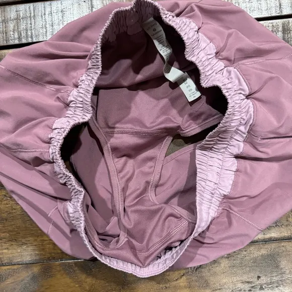 Lululemon Hotty Hot Figue Rose Blush Pink Gym Running Active Athletic Shorts 10