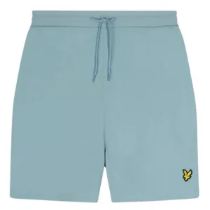 Lyle Scott Branded Logo Light Blue Swim Shorts