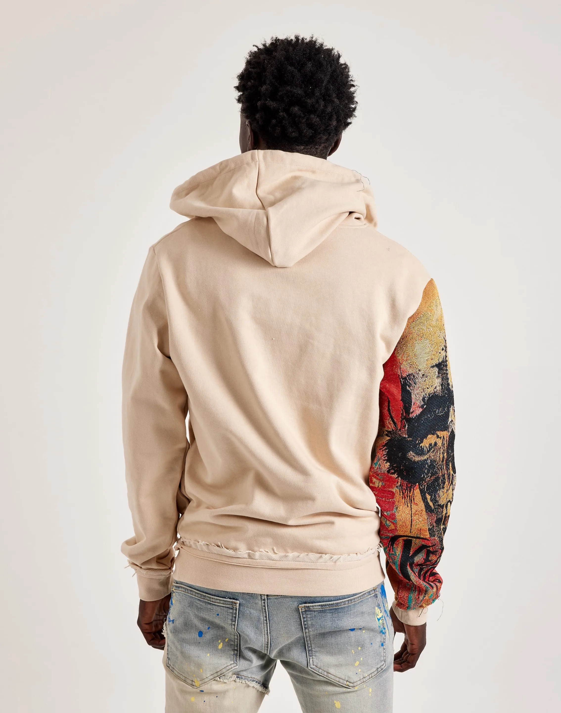 Majestik Keep It Moving Tapestry Mix Hoodie