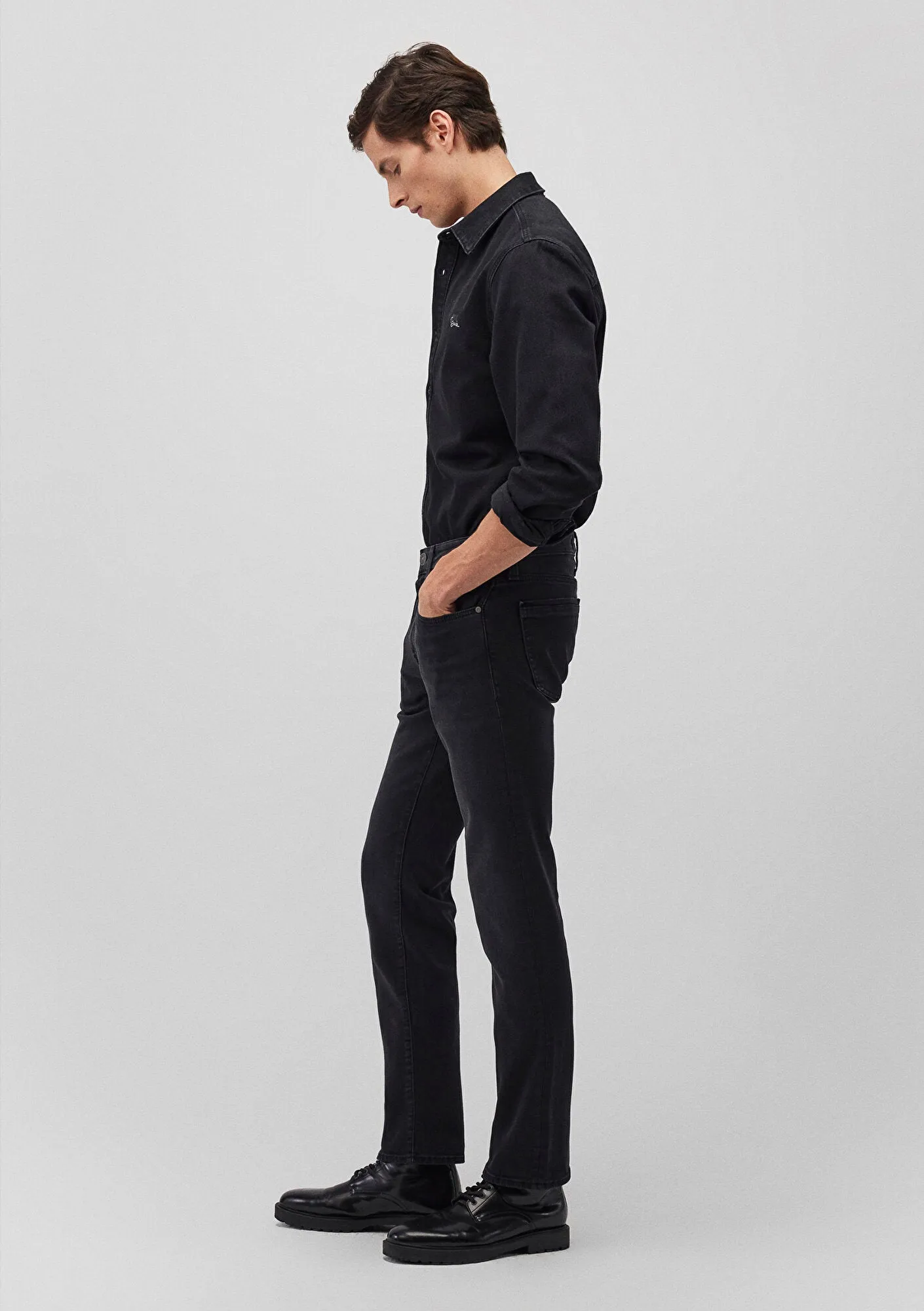 Marcus Deep Smoke Mavi Black Jean Pants