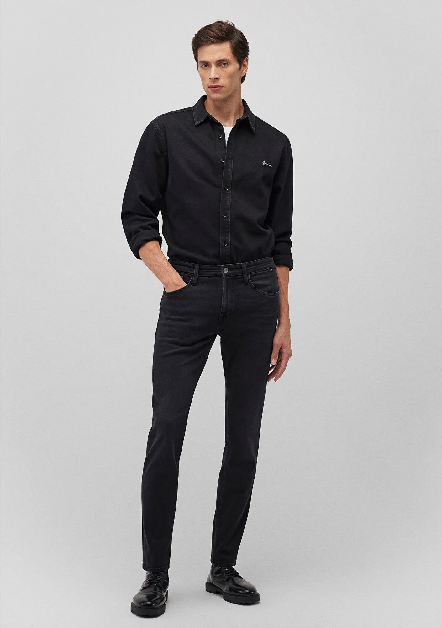 Marcus Deep Smoke Mavi Black Jean Pants