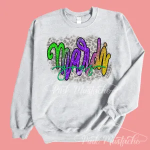 Mardi Gras Unisex Sweatshirt / Youth and Adult Sizes / Mardi Gras / Mommy and Me/ Gift For Her