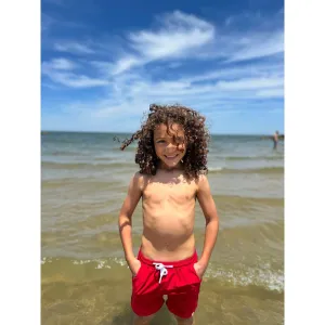 Me & Henry Splash Swim Shorts- Red