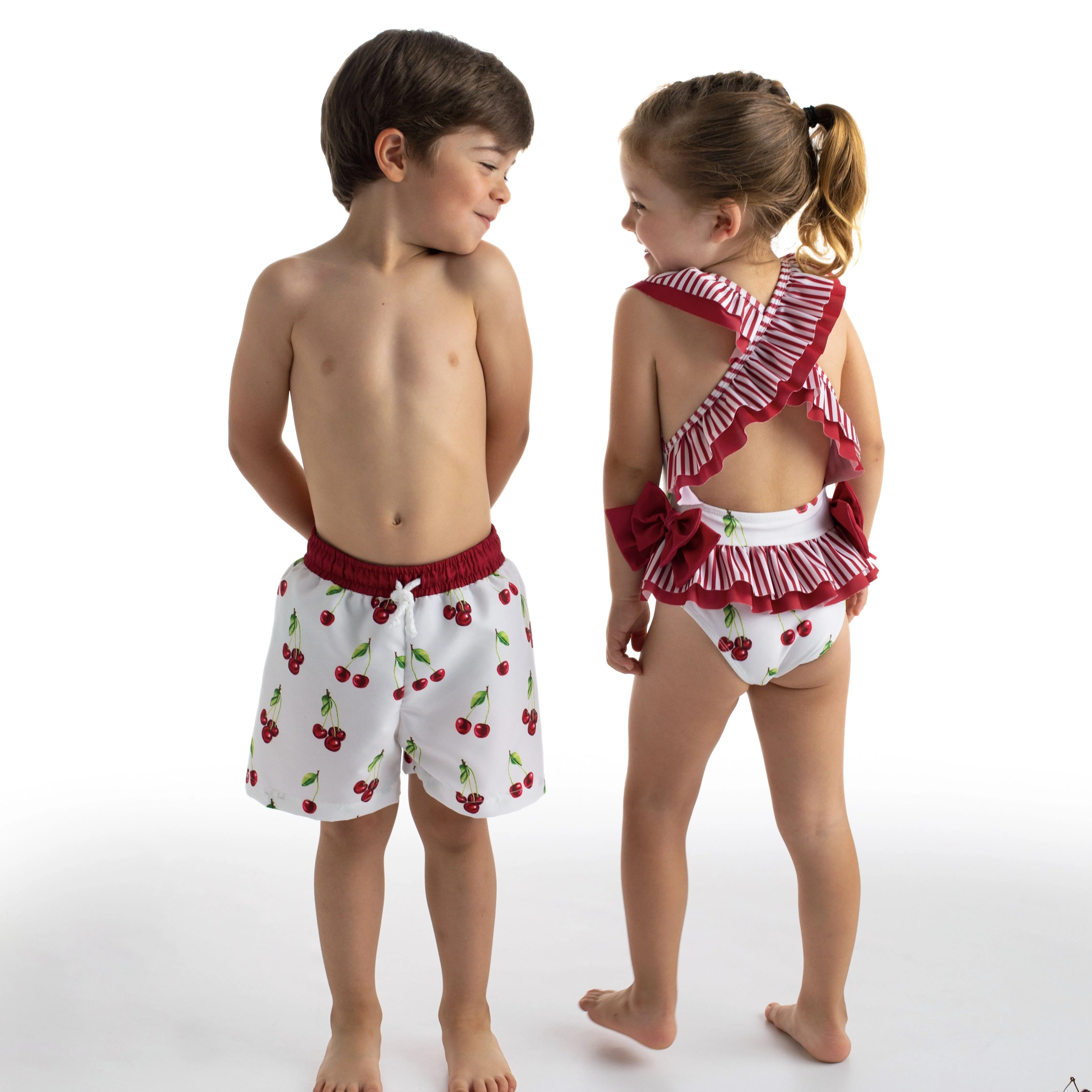 MEIA PATA - Formentera Cherries Print Swimsuit