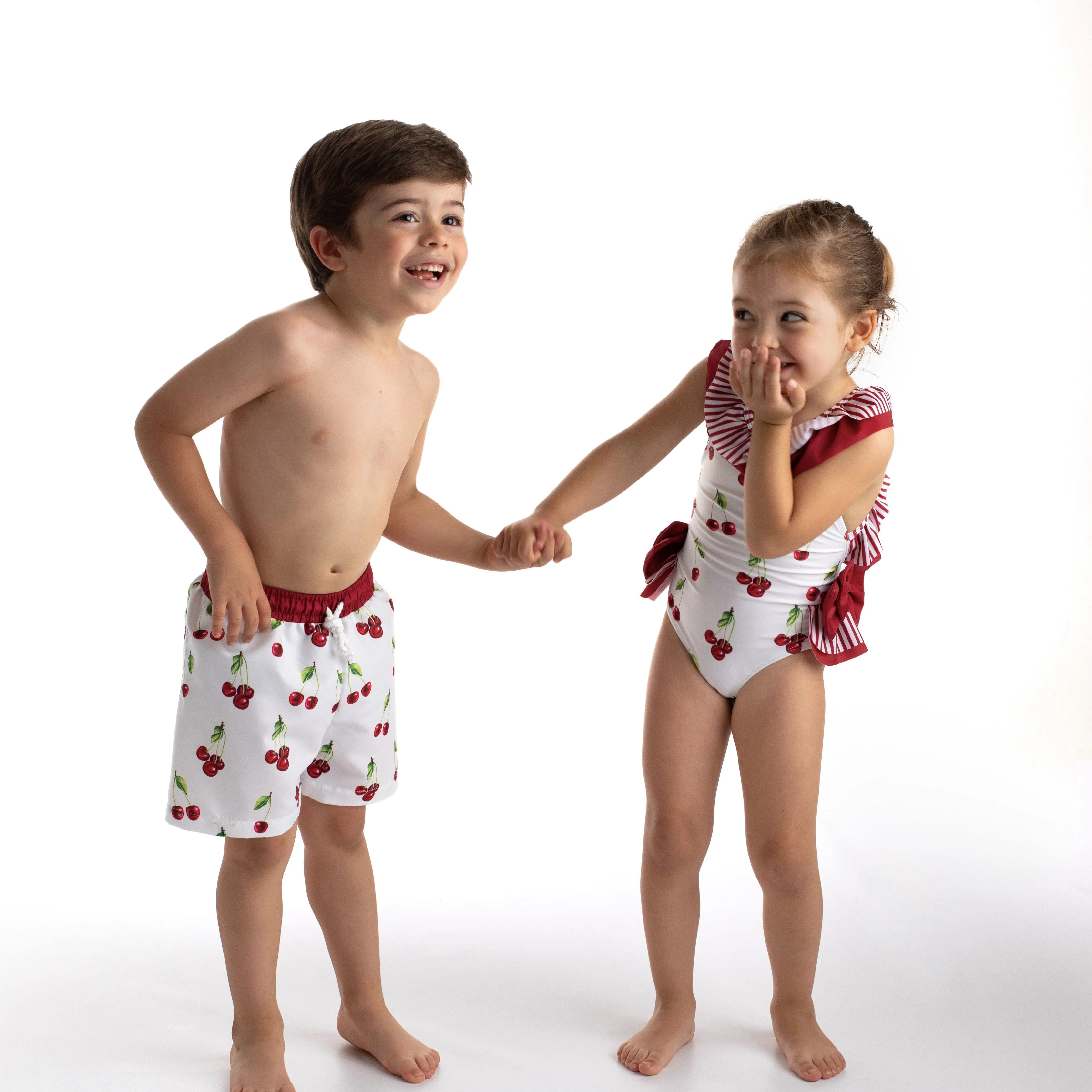 MEIA PATA - Formentera Cherries Print Swimsuit