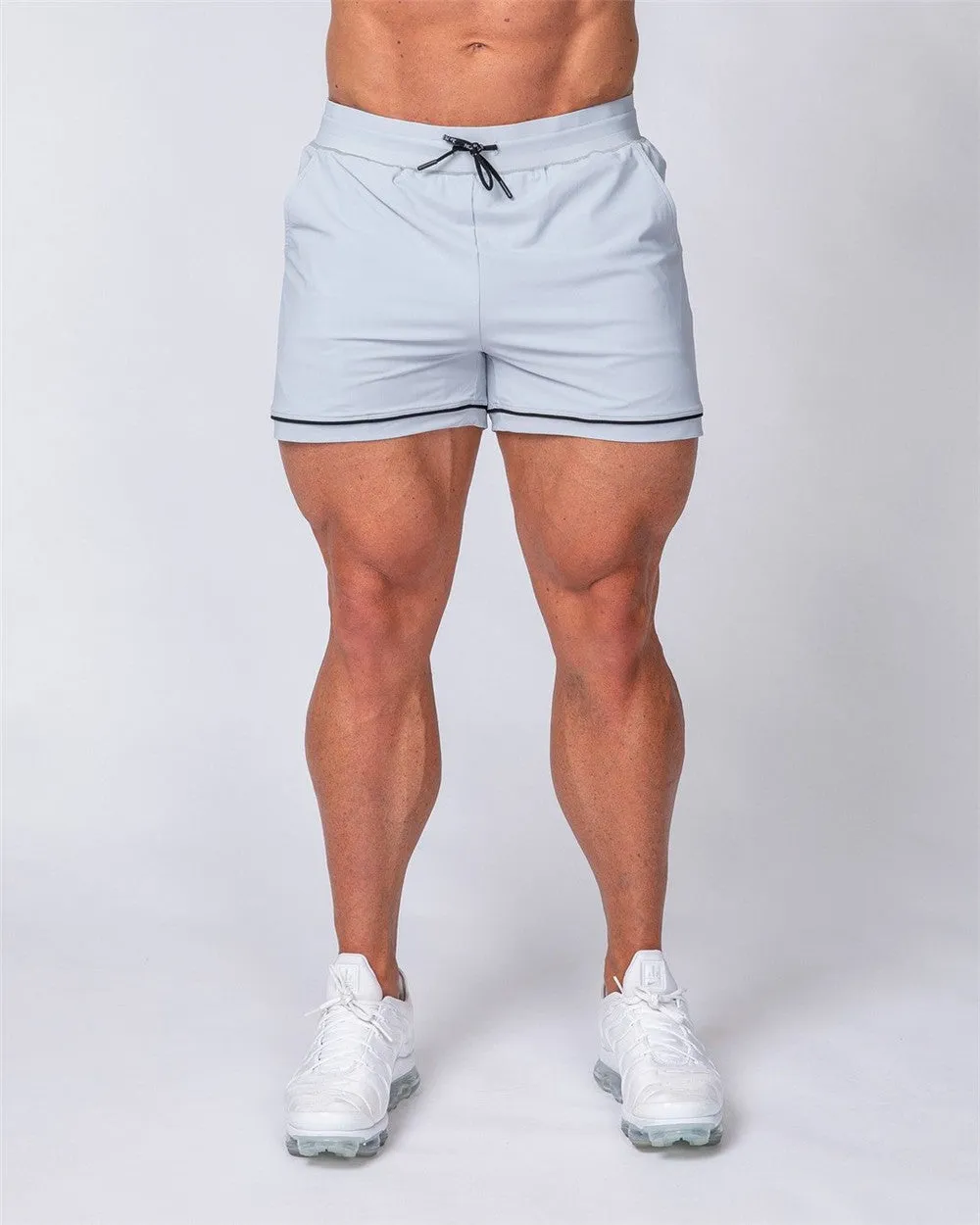 Men Fitness Workout Bermuda  Bodybuilding Skinny Shorts