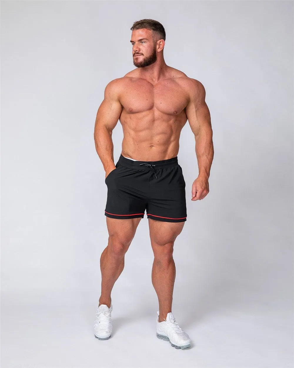 Men Fitness Workout Bermuda  Bodybuilding Skinny Shorts