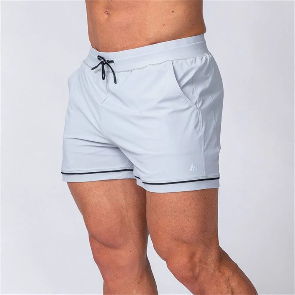 Men Fitness Workout Bermuda  Bodybuilding Skinny Shorts