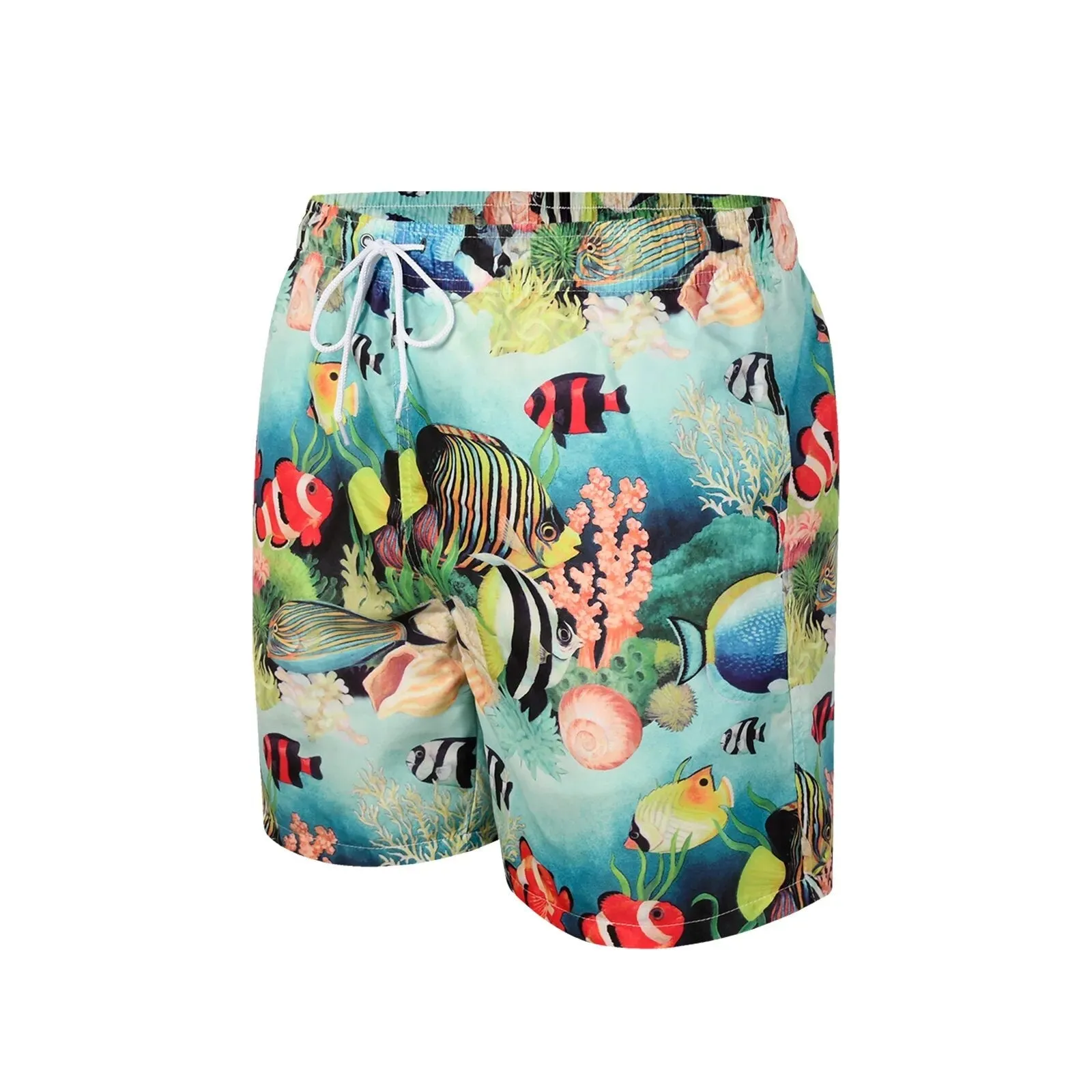 Men's Coastal Inspired Swim Shorts with Mesh Liner