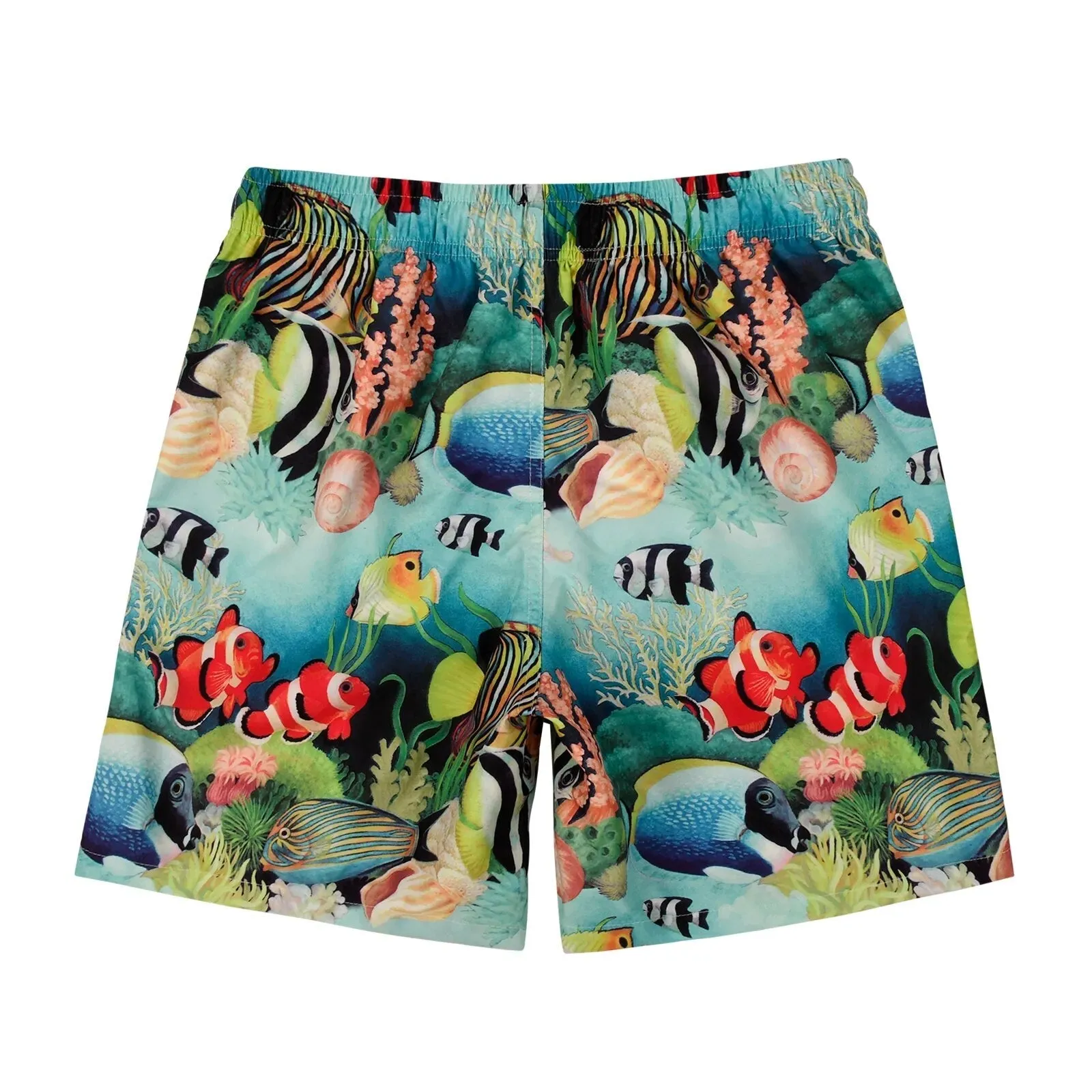 Men's Coastal Inspired Swim Shorts with Mesh Liner