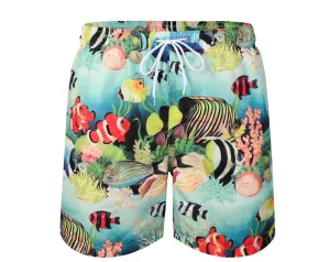Men's Coastal Inspired Swim Shorts with Mesh Liner