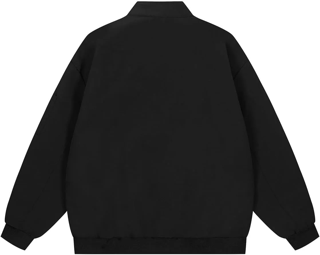 Men's Jacket Lightweight Bomber Jacket Casual Windbreaker Jackets Windproof Zip Up Coats with Pockets