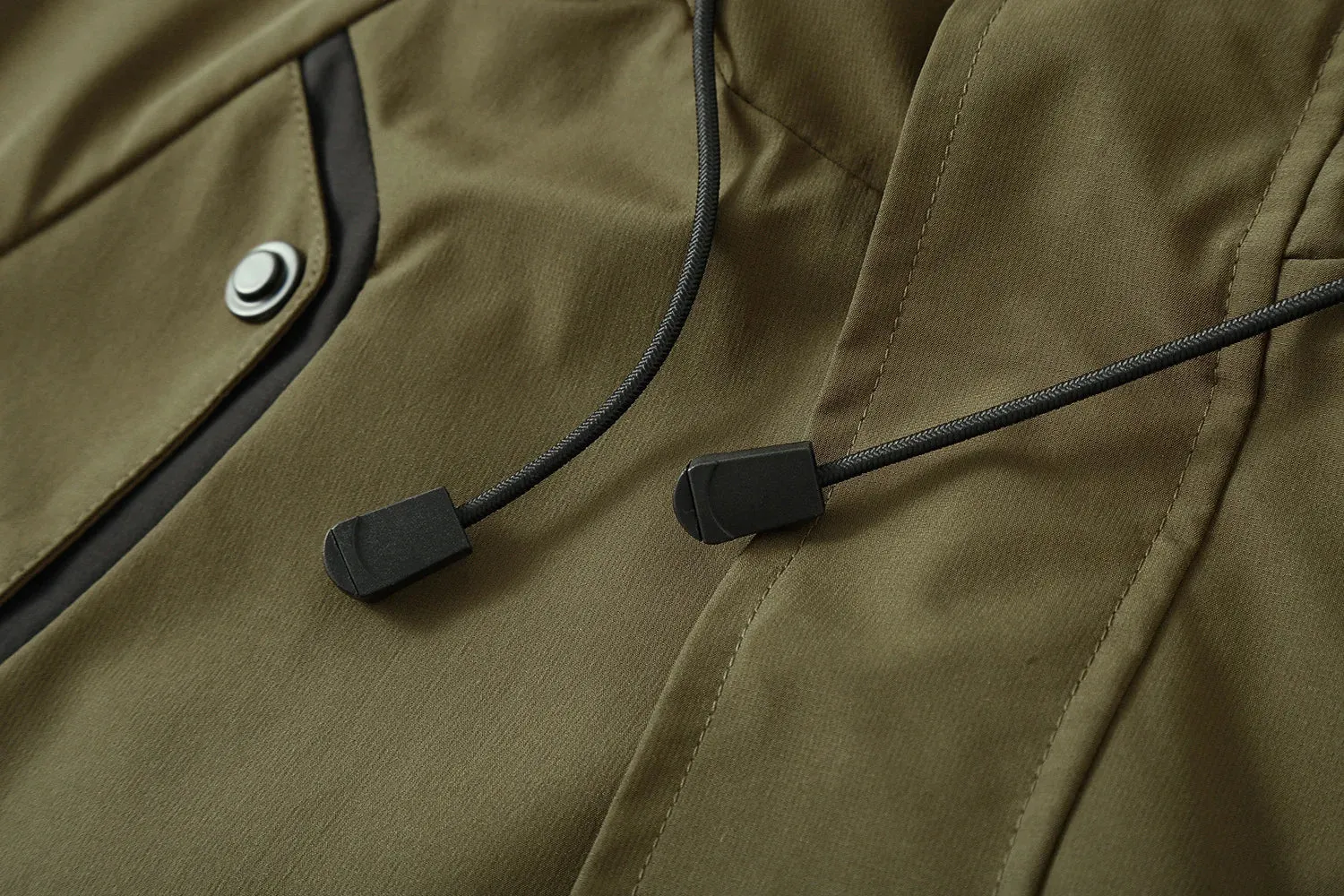 Men's Long Trench  Windbreaker Jacket