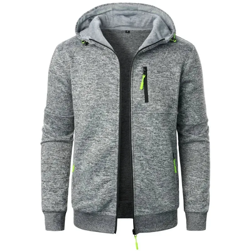Men's Oversized Zipper Hoodie – Streetwear Winter Jacket