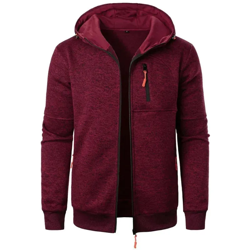 Men's Oversized Zipper Hoodie – Streetwear Winter Jacket