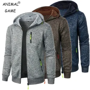 Men's Oversized Zipper Hoodie – Streetwear Winter Jacket