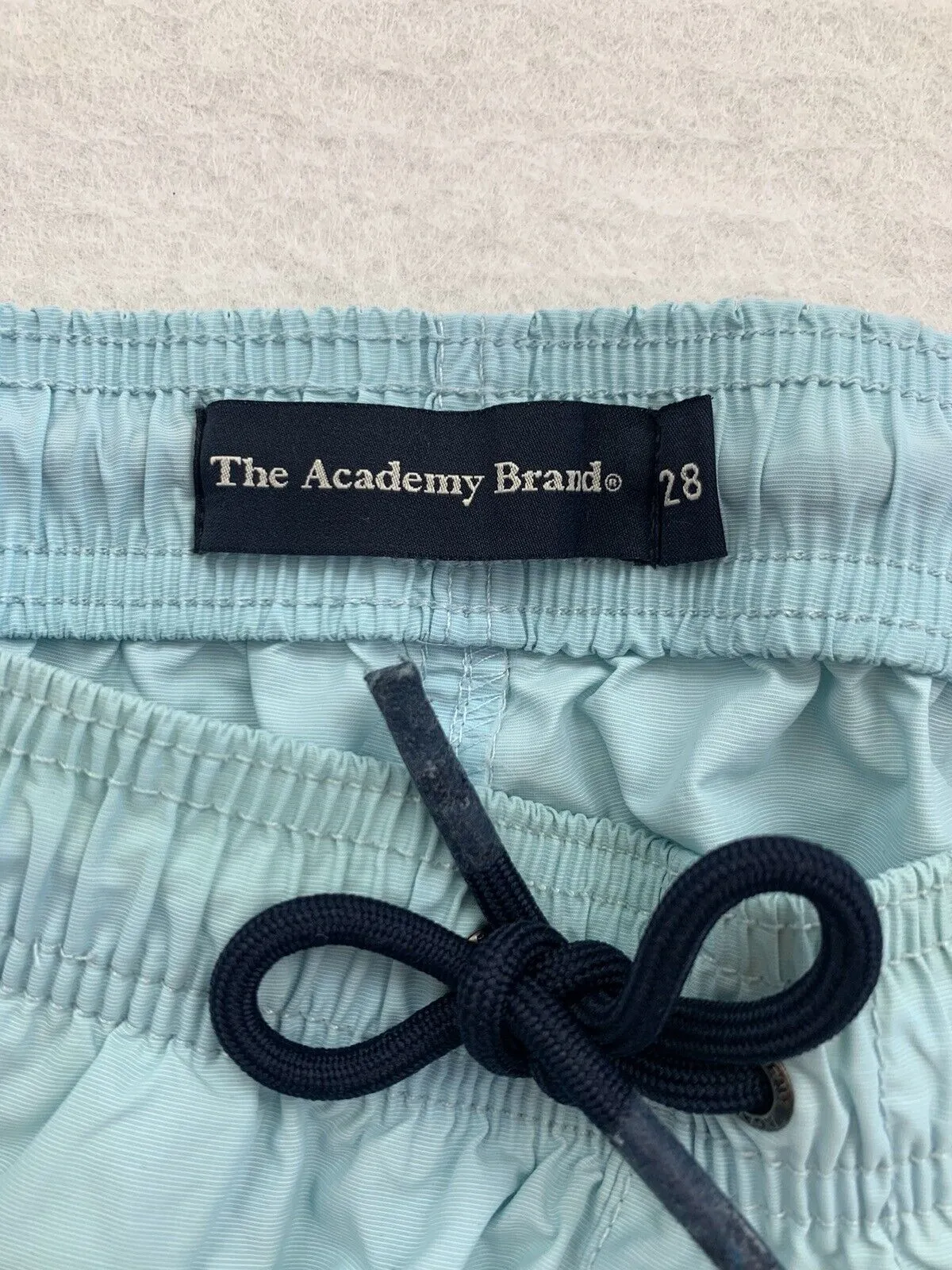 Men’s The Academy Brand Blue Swim Shorts Board Shorts Boardies Size 28