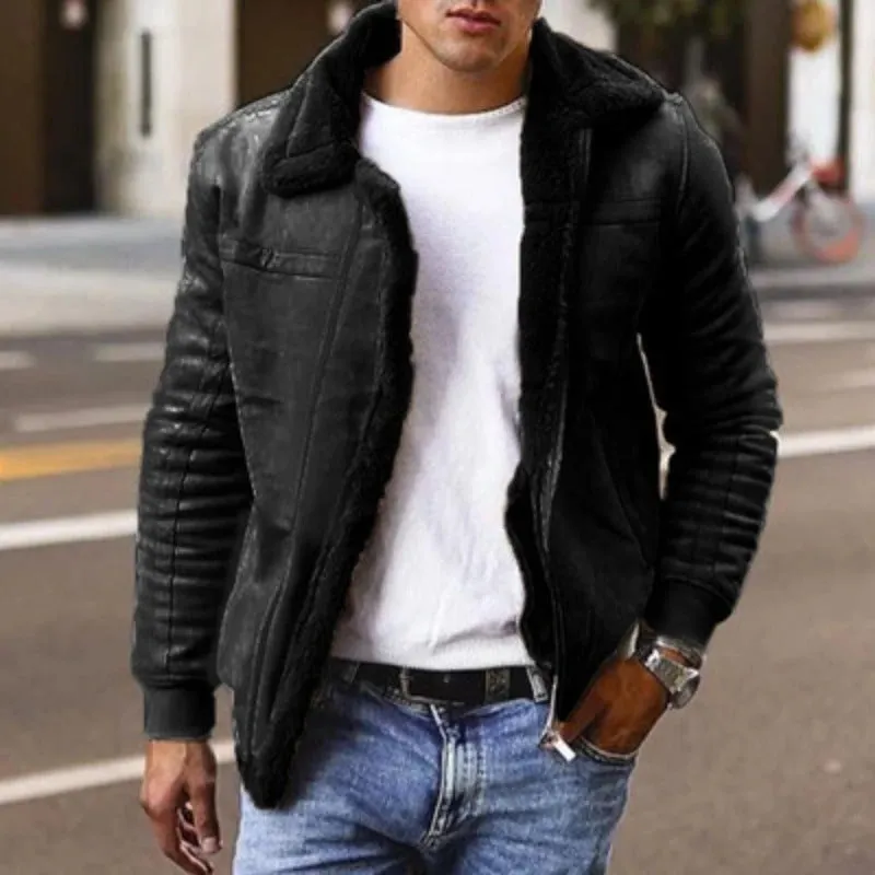Men's Vintage-Style Bomber Jacket