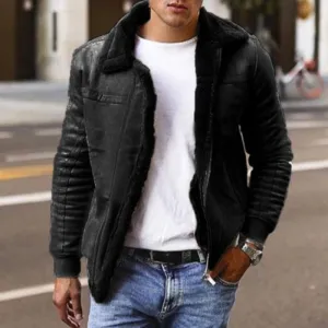 Men's Vintage-Style Bomber Jacket