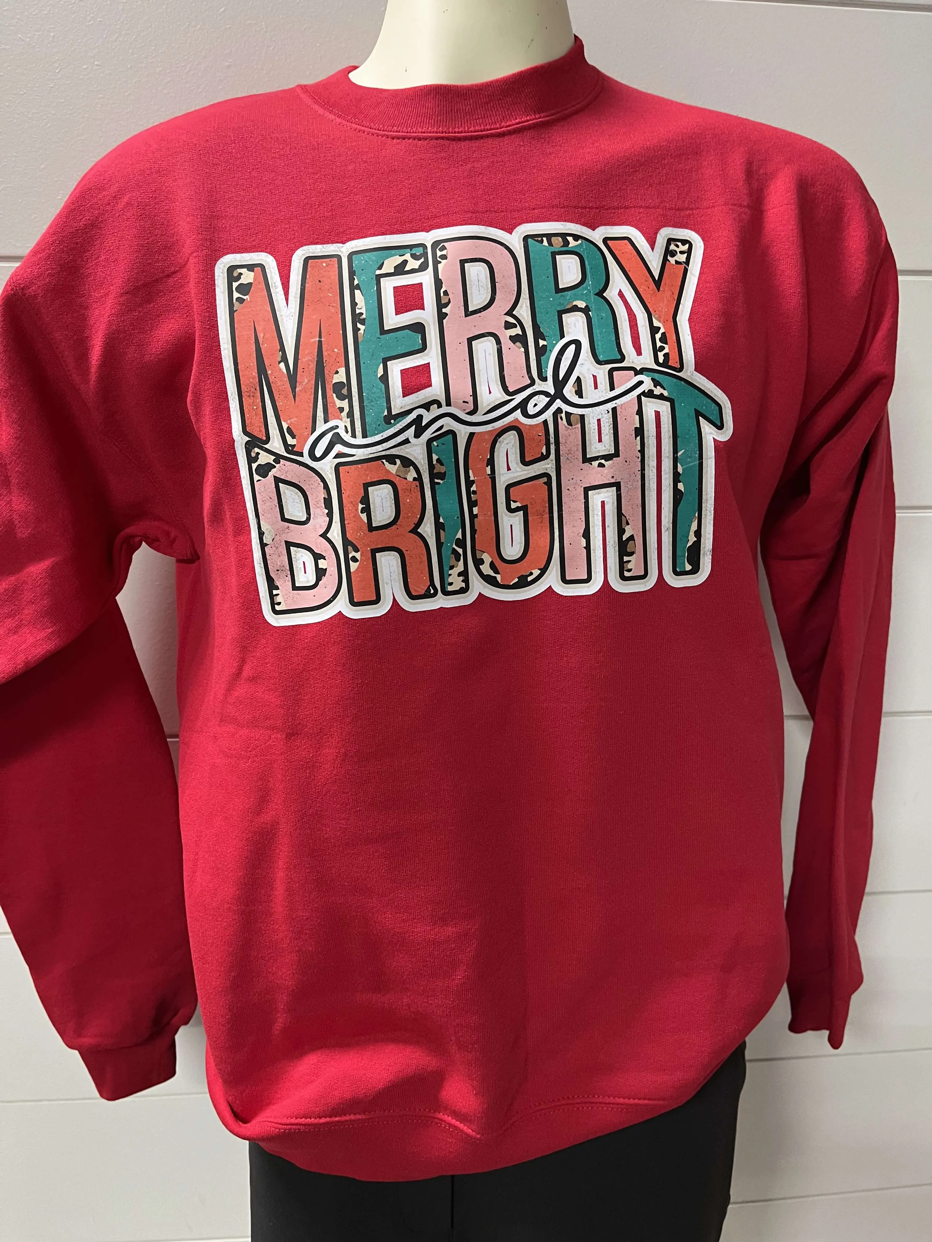 Merry & Bright Graphic Crewneck Sweatshirt