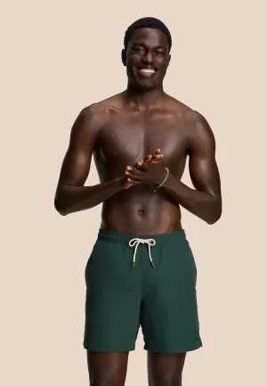 MIKE swim shorts solid | green leaf