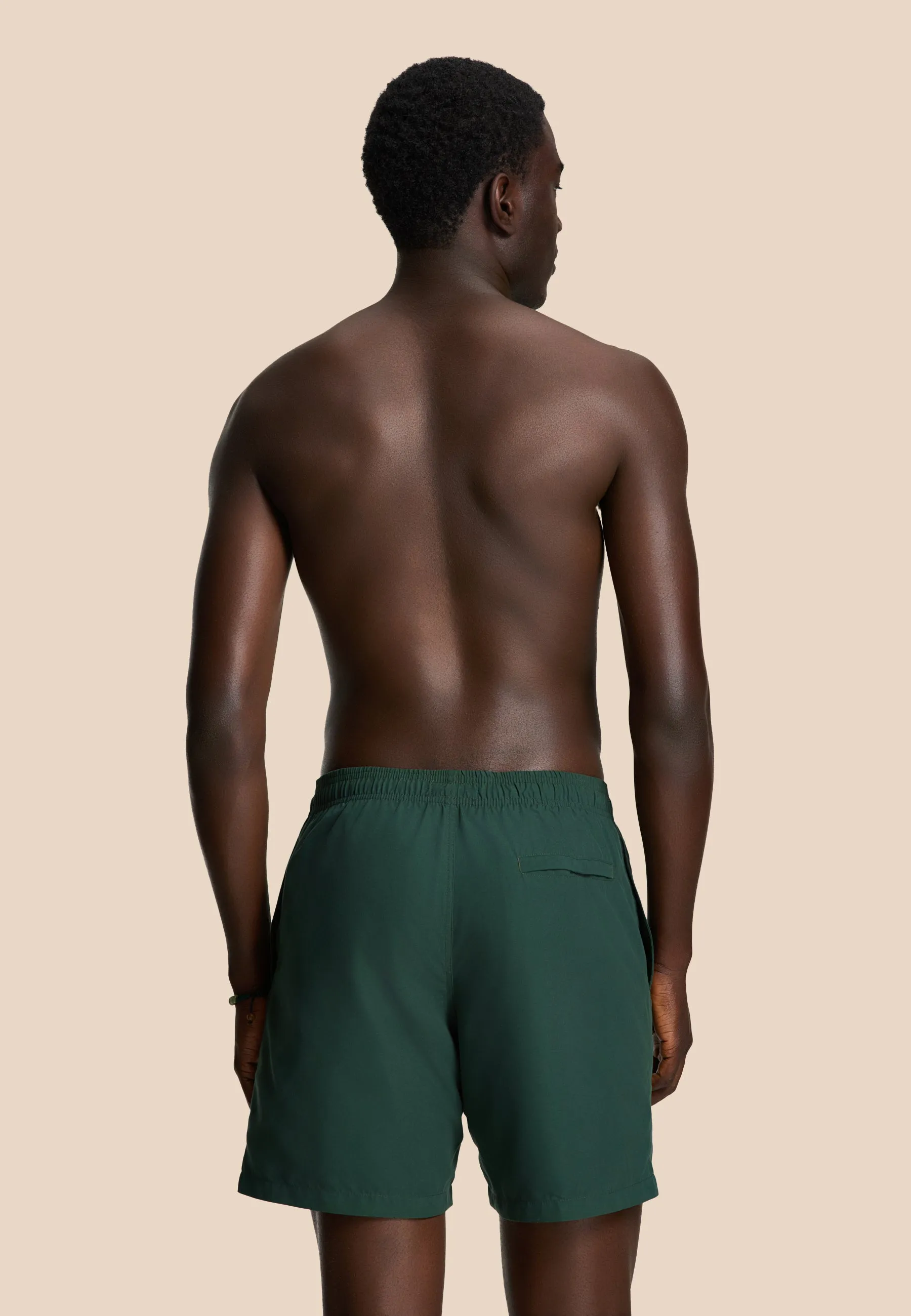 MIKE swim shorts solid | green leaf