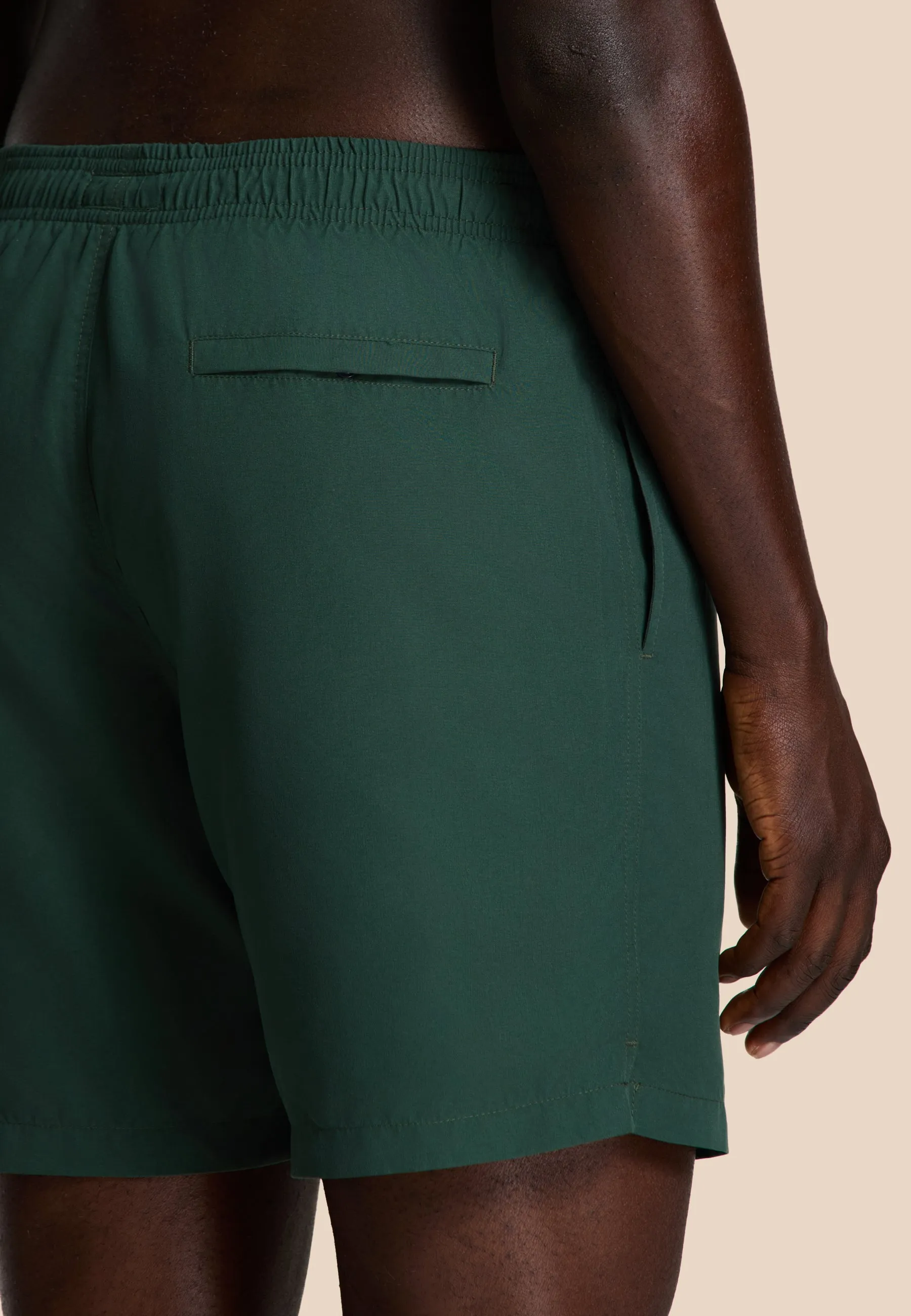MIKE swim shorts solid | green leaf