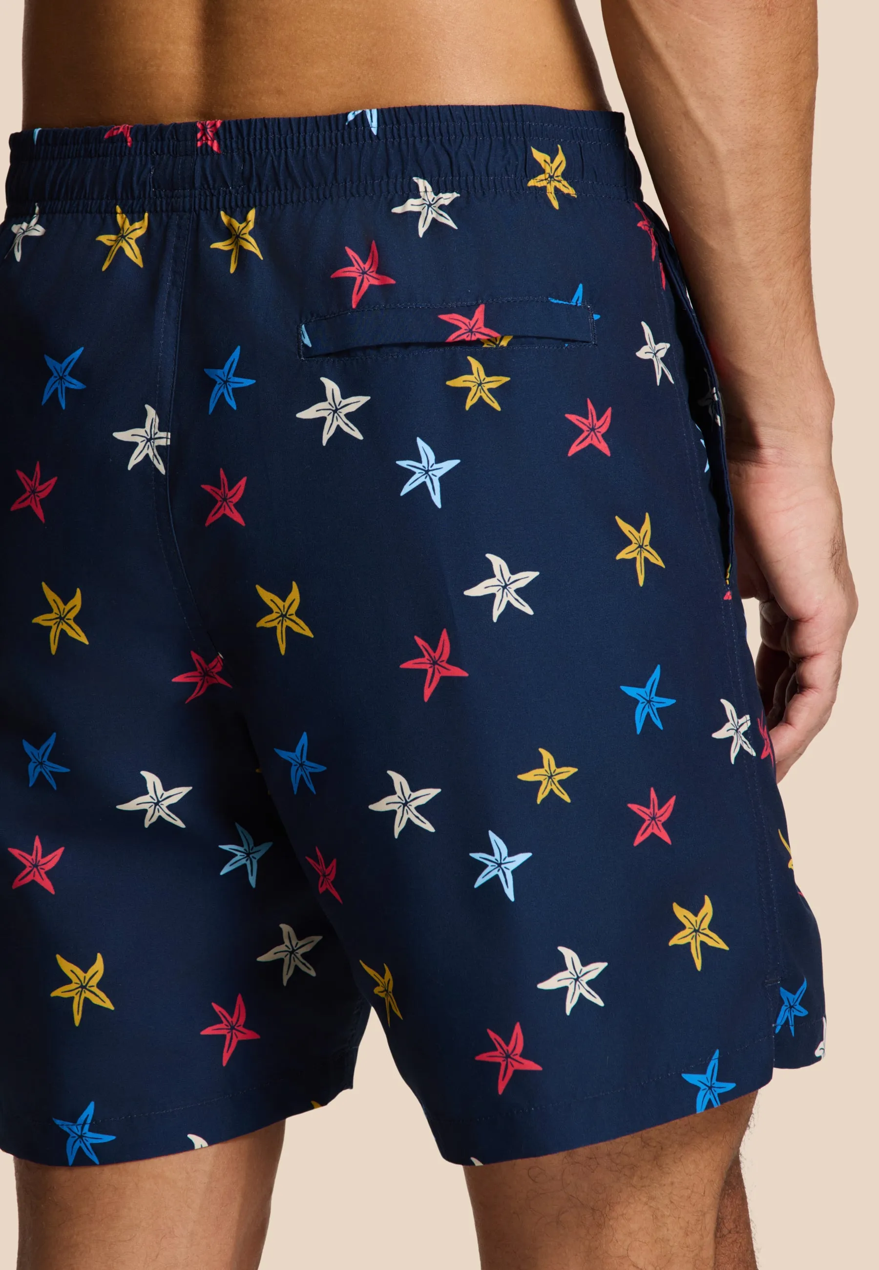 MIKE swim shorts starfishes | blue navy