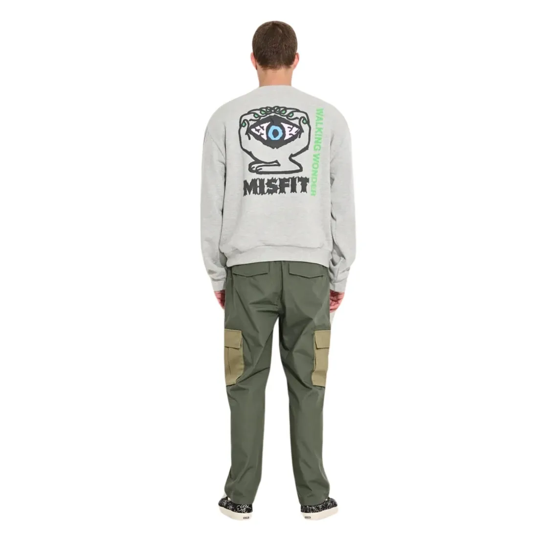 Misfit Walking Wonders Crew Sweater - Ash Heather