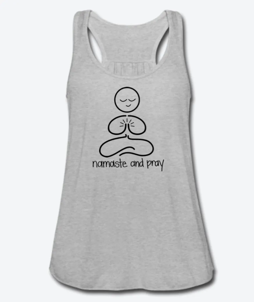 Namaste And Pray Women's Flowy Tank Top