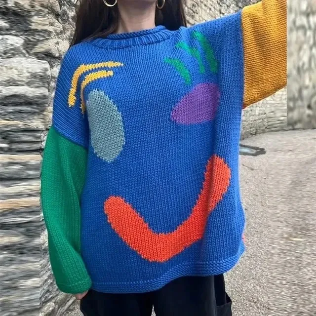 Nancy - oversized knit sweater for women