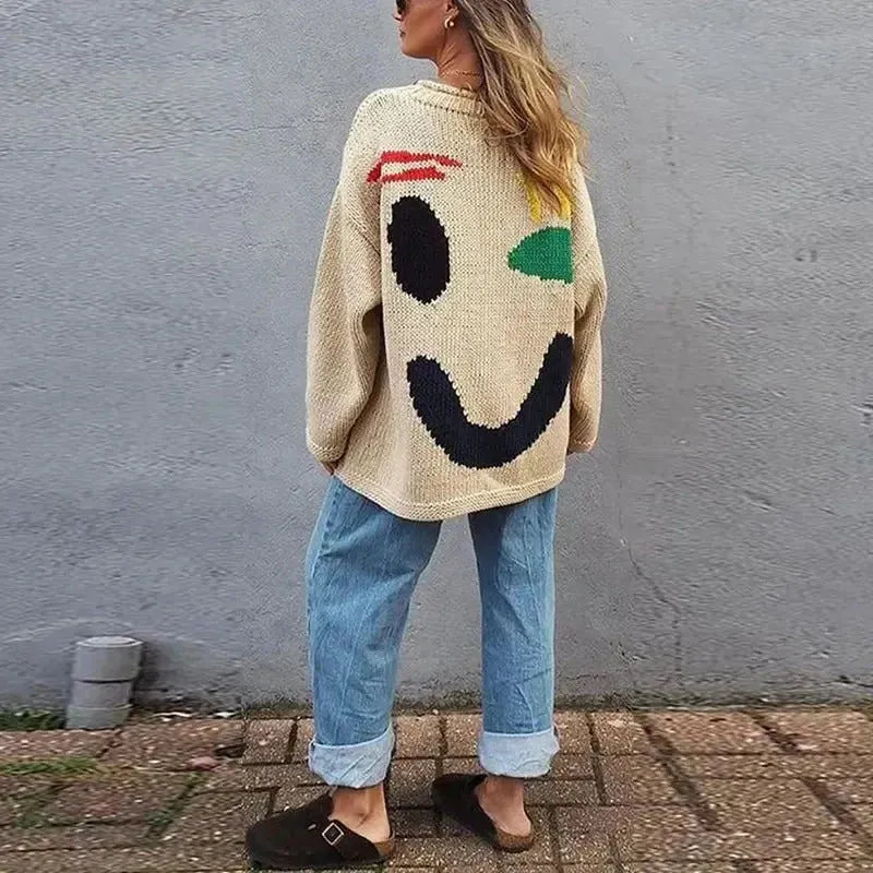 Nancy - oversized knit sweater for women