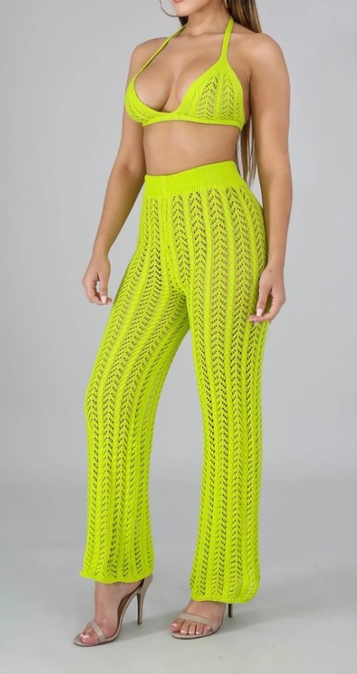 Neon Rave Poolside swimsuit coverup