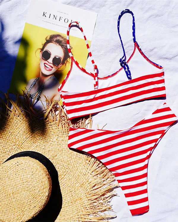 New Ameican Flag Bikini Sets