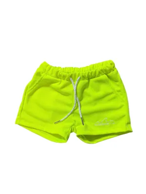 NEW! Next Level Athletic Shorts- Neon Yellow