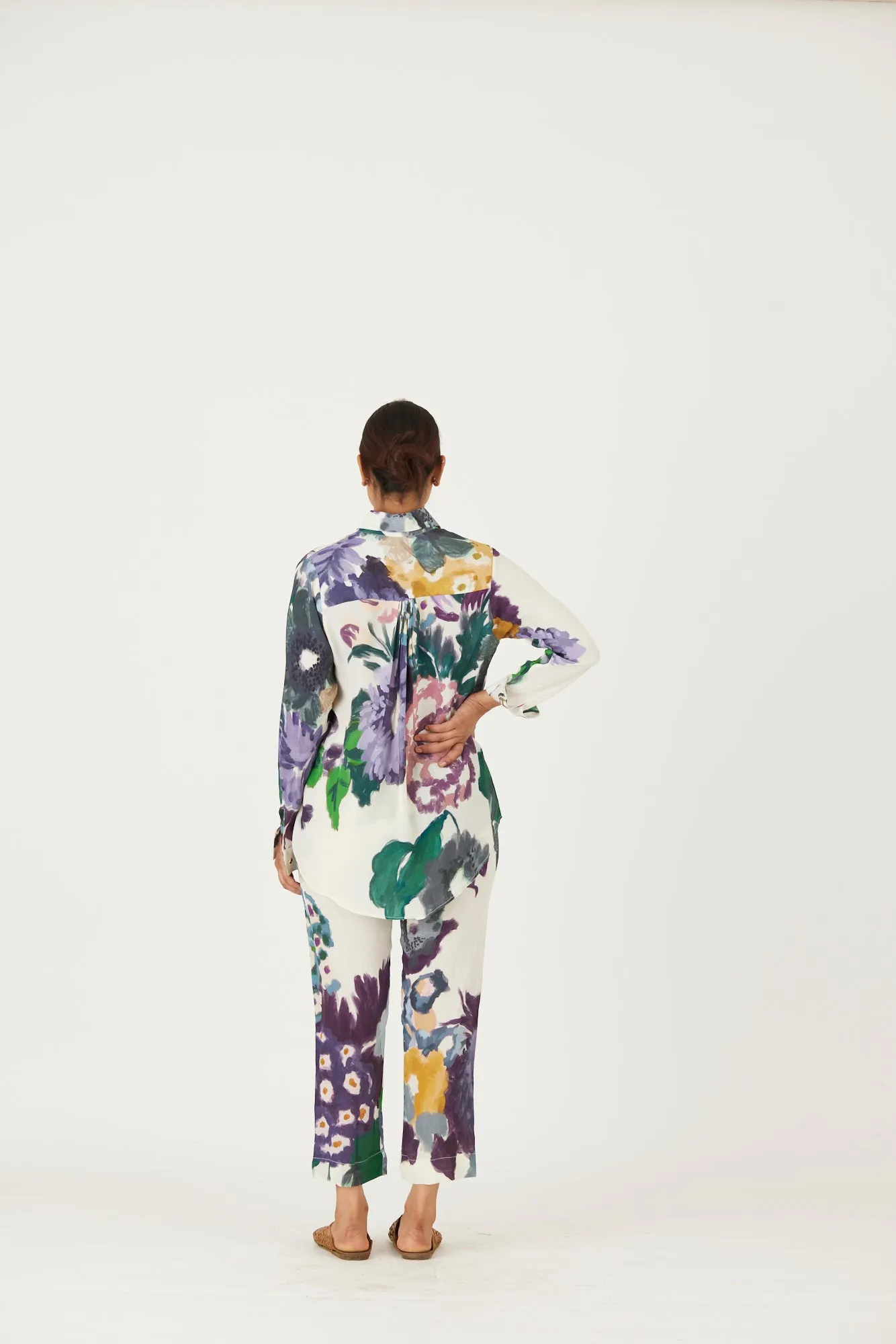 New Season Fall 24/Summer 25-Coord Set-Crepe-Mara Multi Color-YAMLS16-Fashion Edit Yam